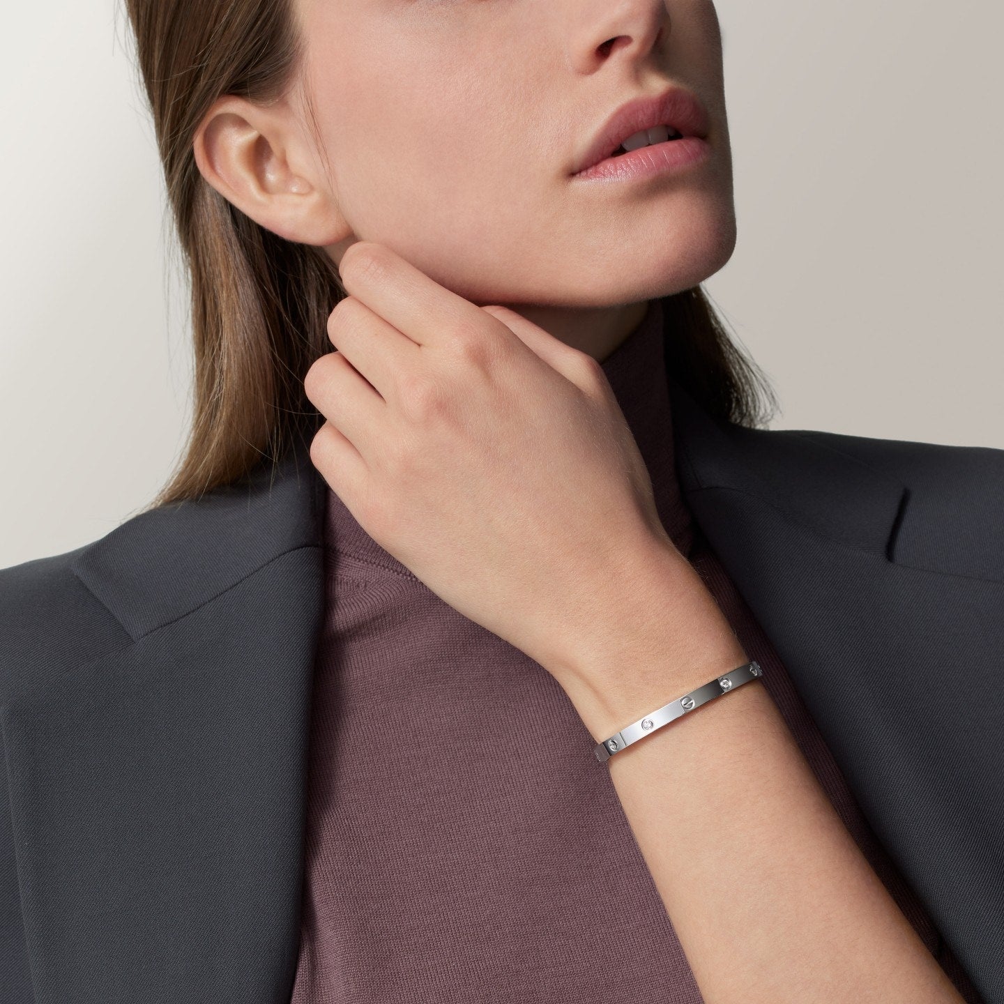 Bracelet LOVE, moyen modèle, 4 diamants
