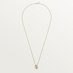 Pendentif Trinity, de forme coussin, semi-pavé