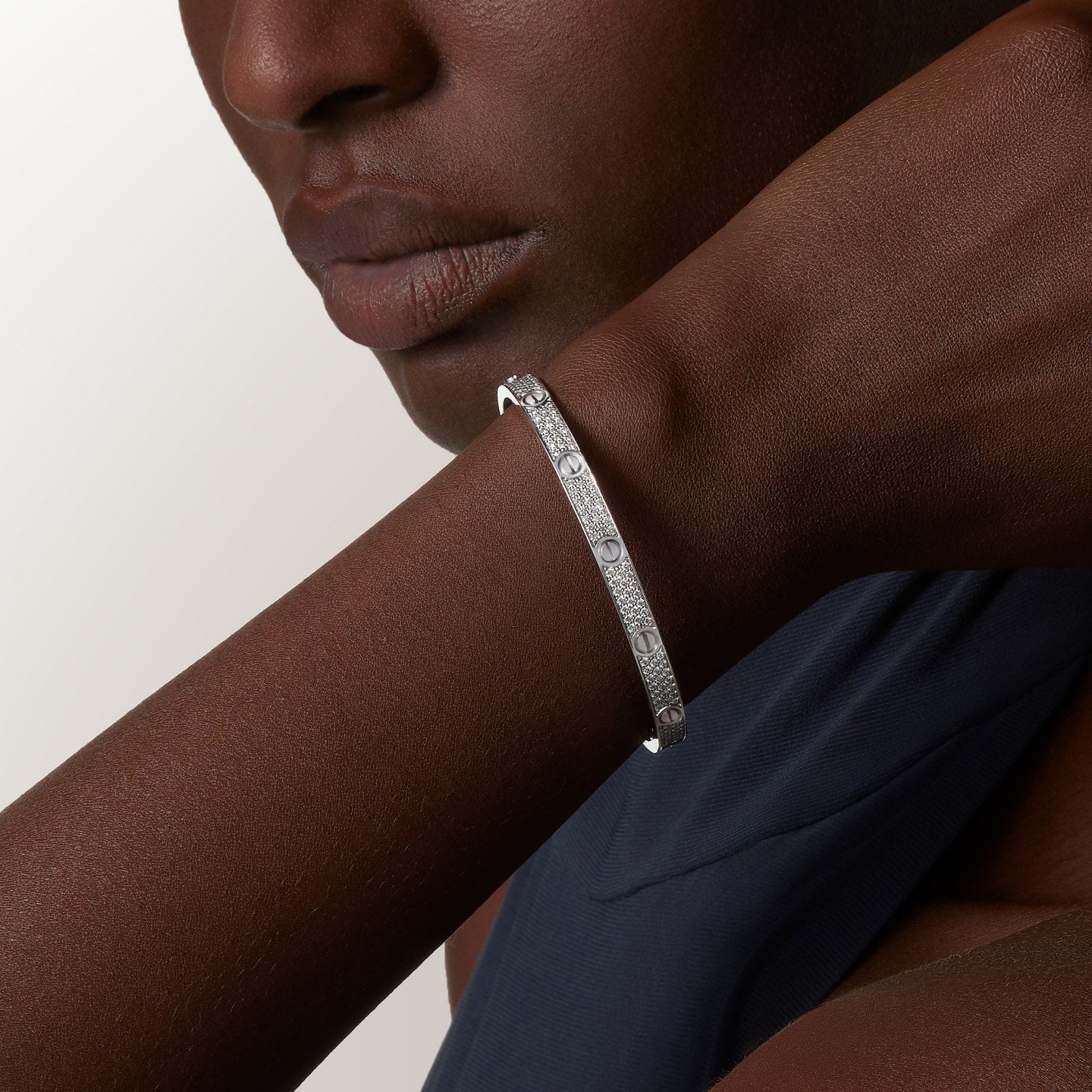 Bracelet LOVE, moyen modèle, pavé