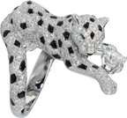 Bague Panthère de Cartier, diamant taille brillant, pavée