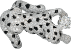 Bague Panthère de Cartier, diamant taille brillant, pavée