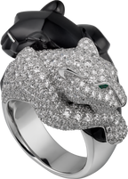 Bague Panthère de Cartier, onyx, pavée