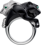 Bague Panthère de Cartier, onyx, pavée