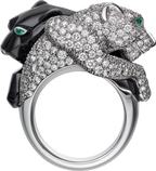 Bague Panthère de Cartier, onyx, pavée