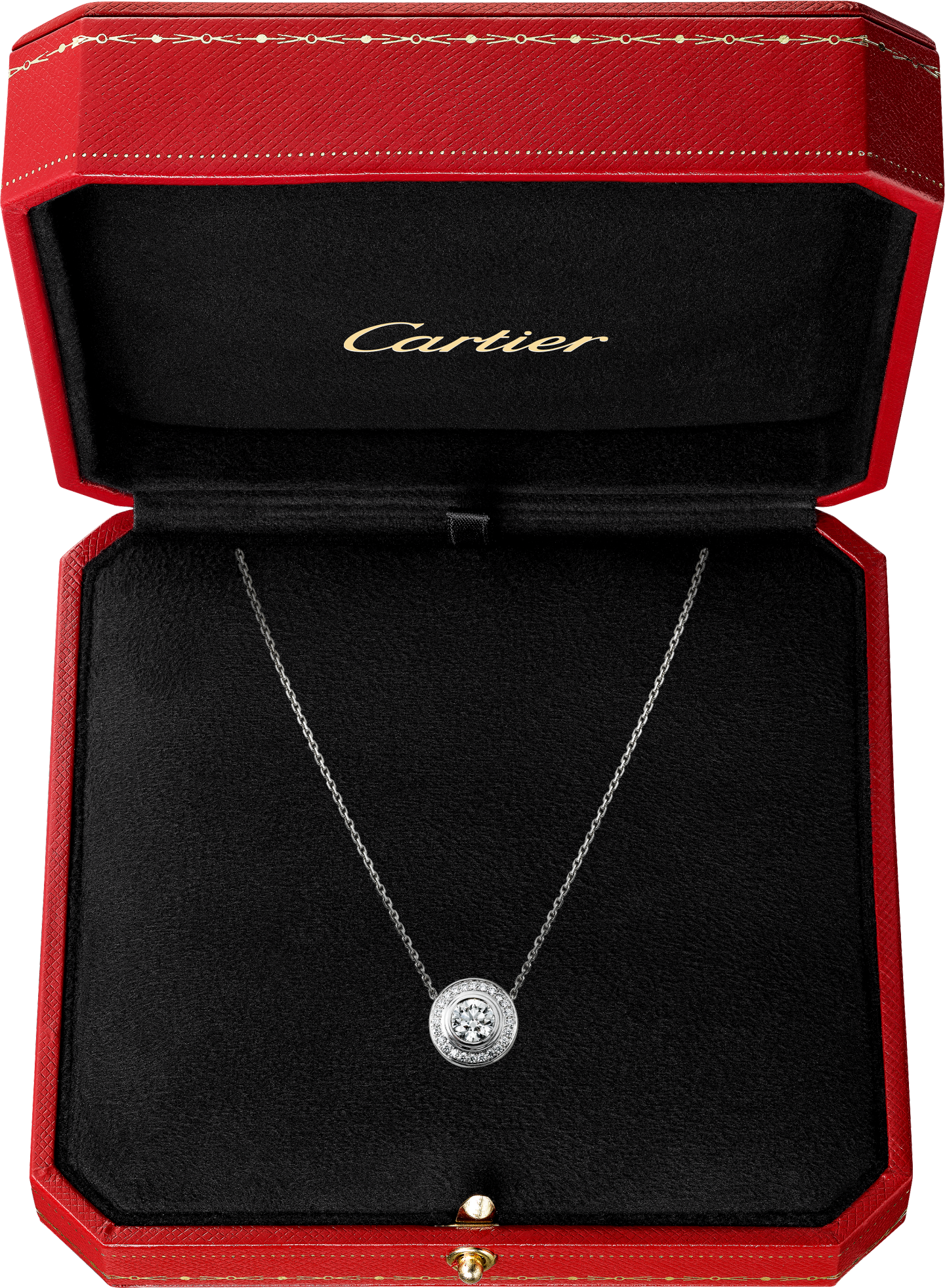 Pendentif Cartier d'Amour, diamant taille brillant, pavé
