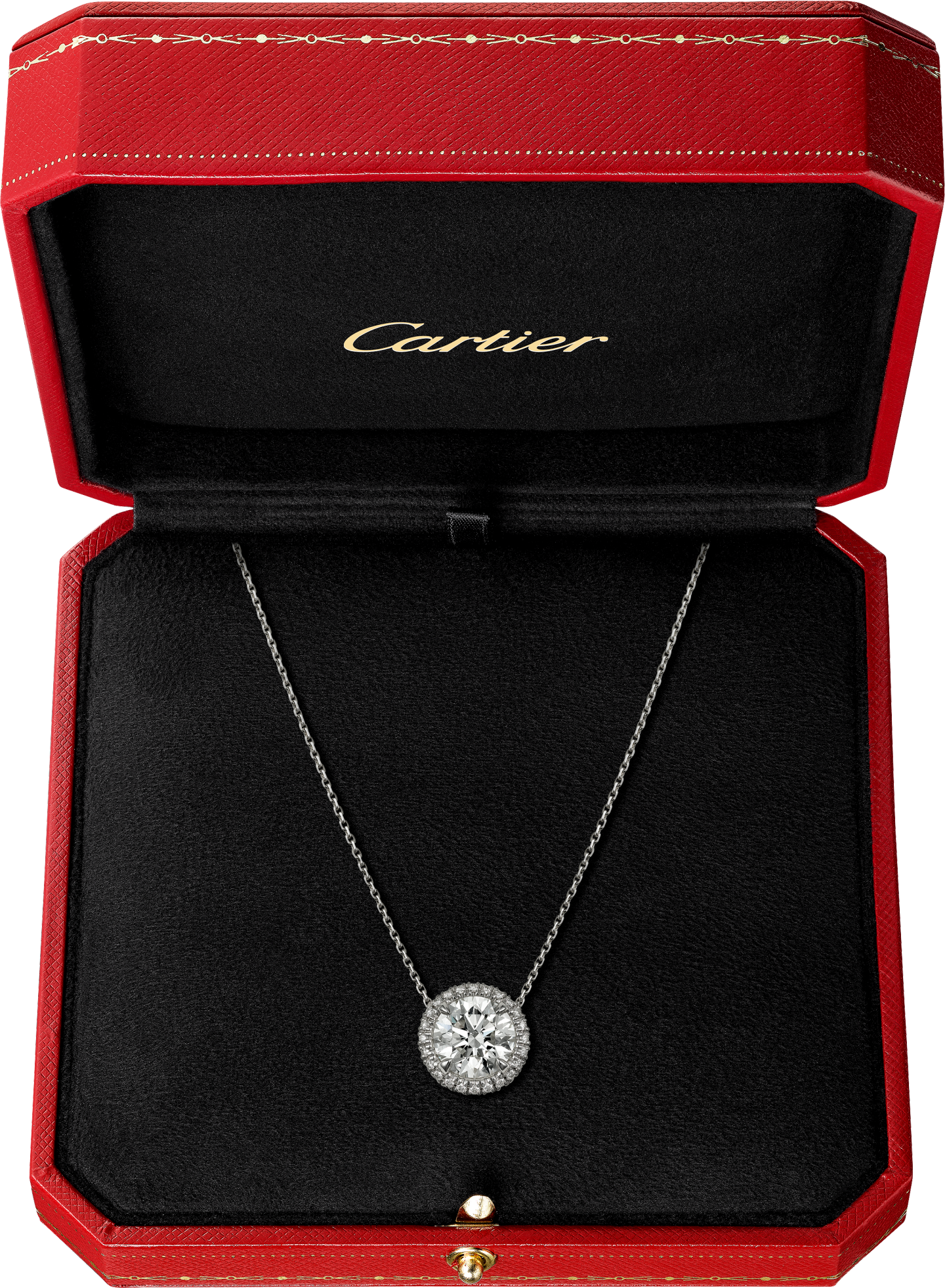 Pendentif Cartier Destinée, diamant taille brillant, pavé