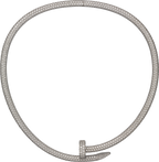 Collier Torque Juste un Clou, modèle extra-large, pavé