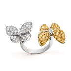 Bague Entre les Doigts Deux Papillons