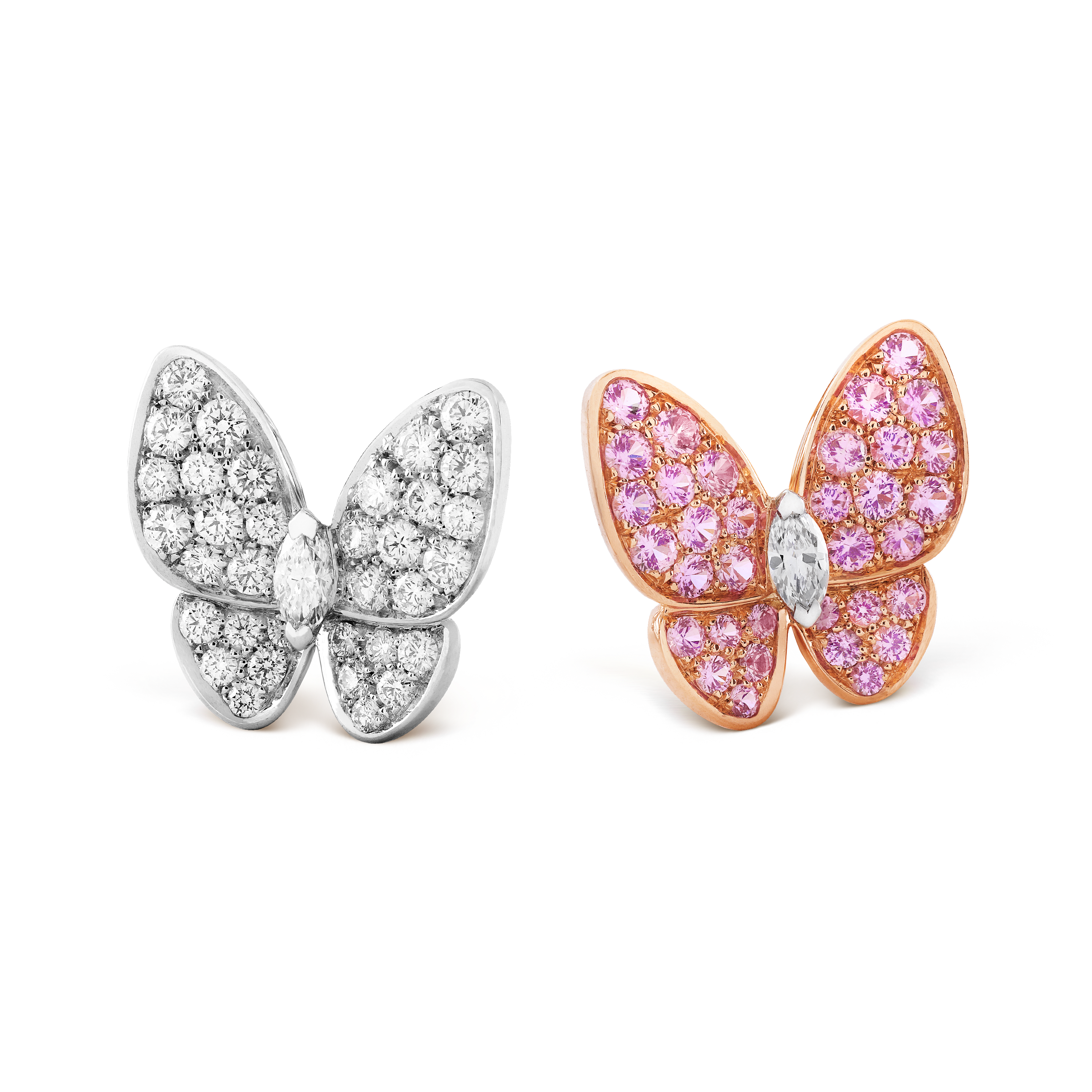 Boucles d'oreilles Deux Papillons