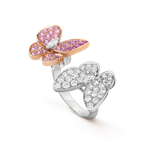 Bague Entre les Doigts Deux Papillons