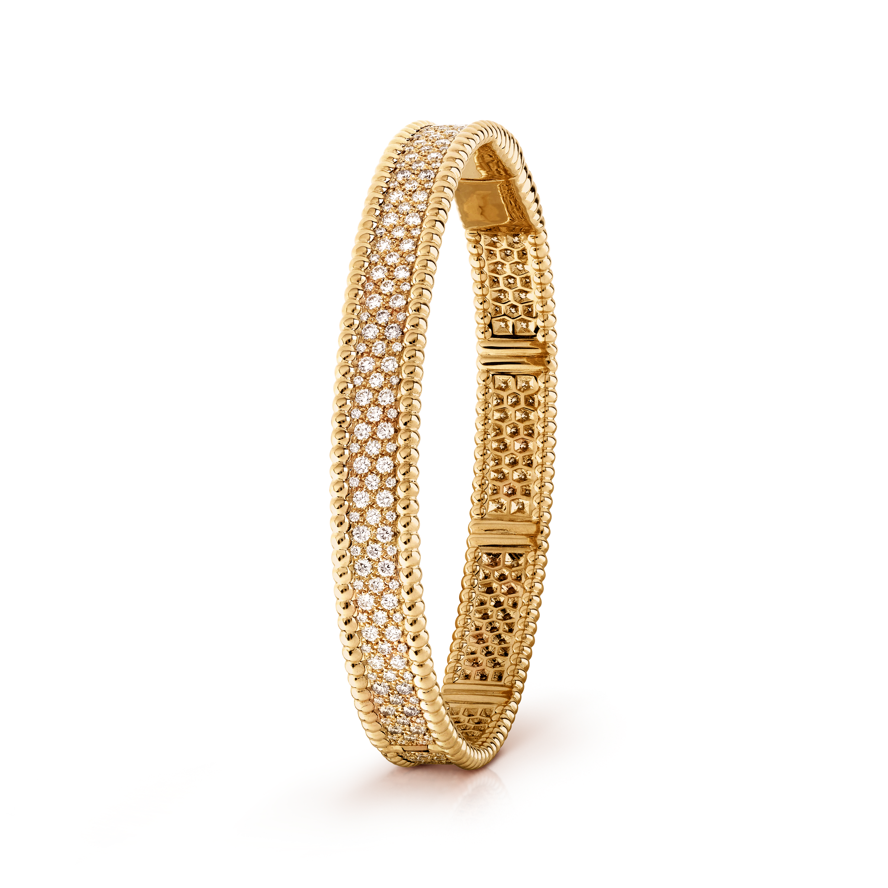 Bracelet Perlée diamants, 3 rangs