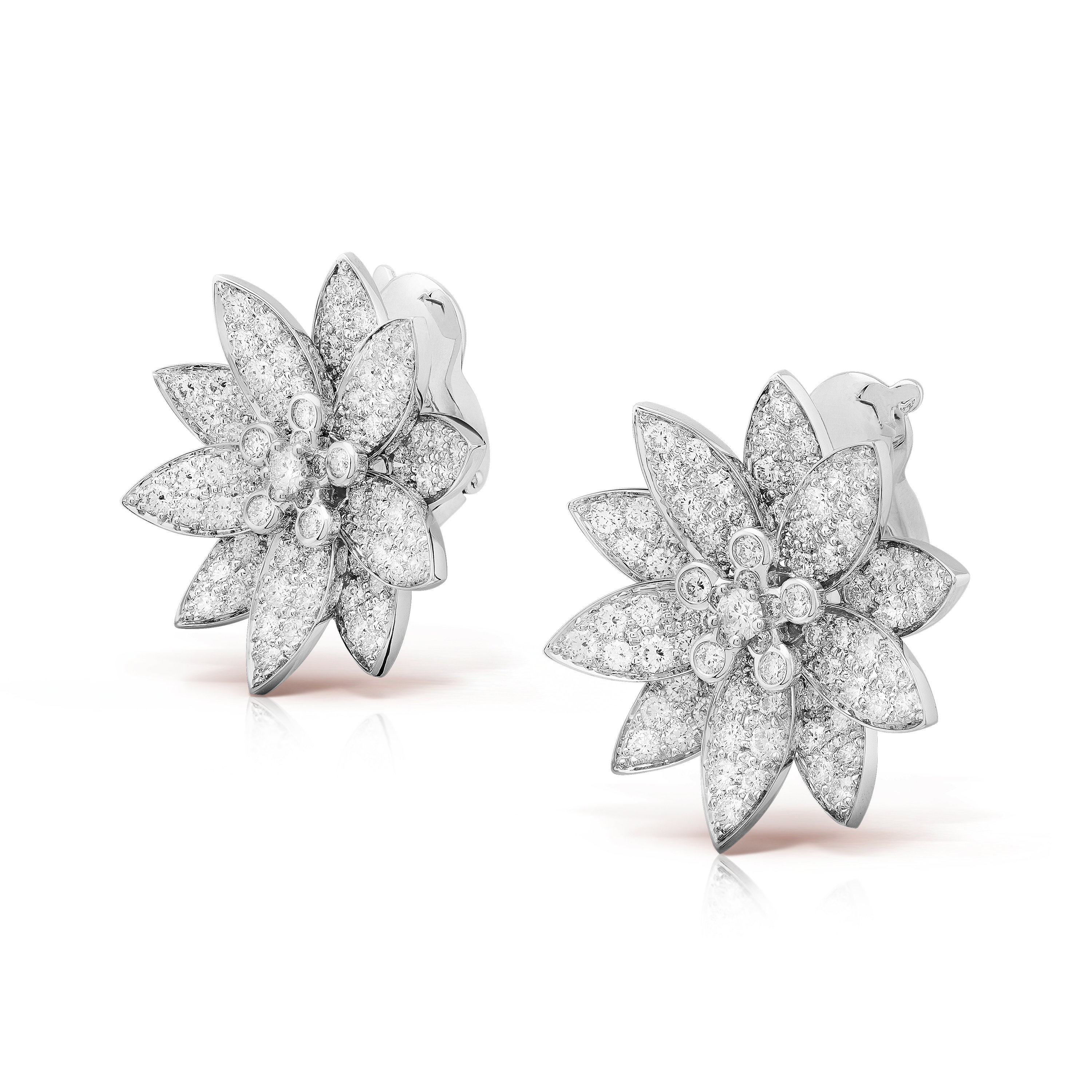 Boucles d'oreilles Lotus moyen modèle