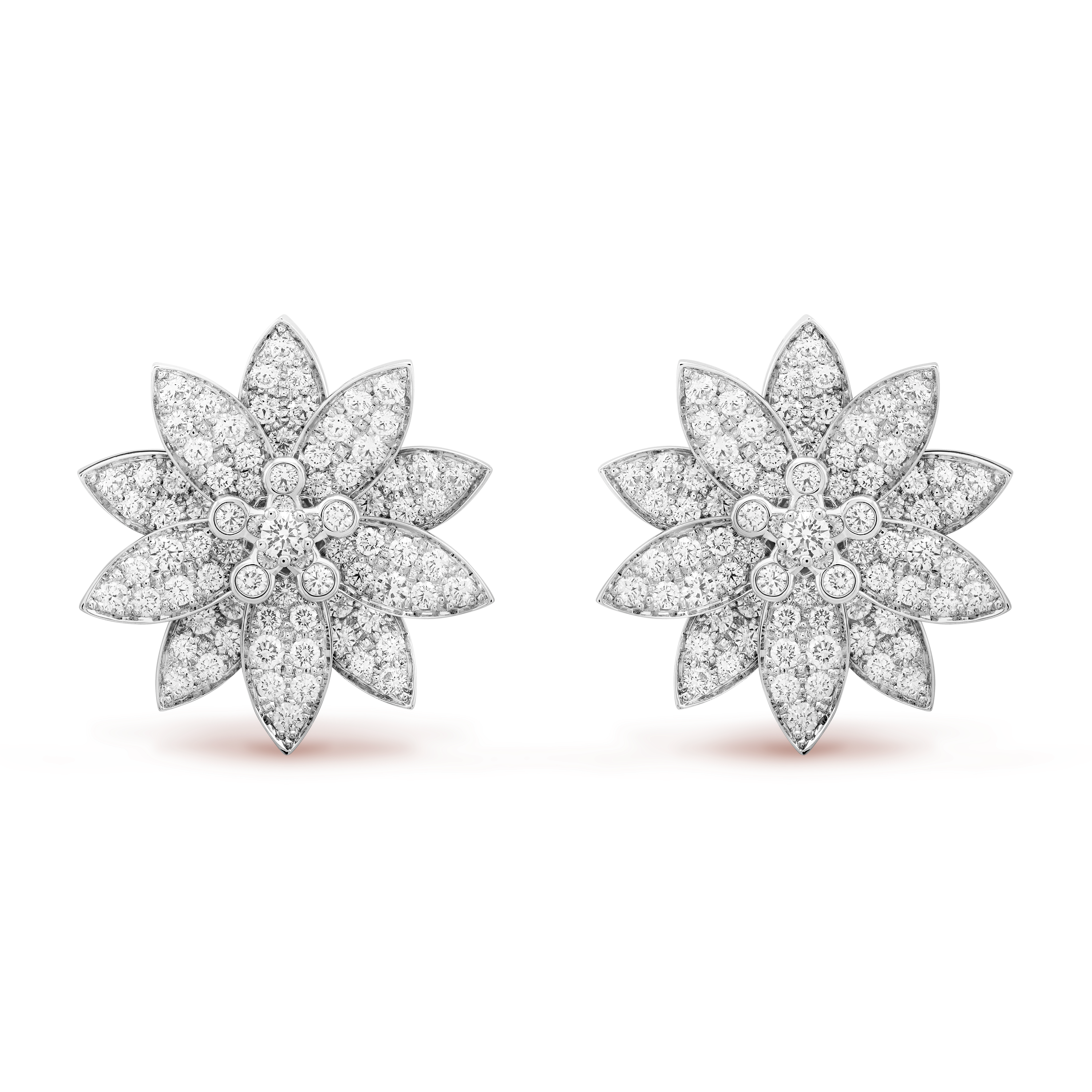 Boucles d'oreilles Lotus moyen modèle