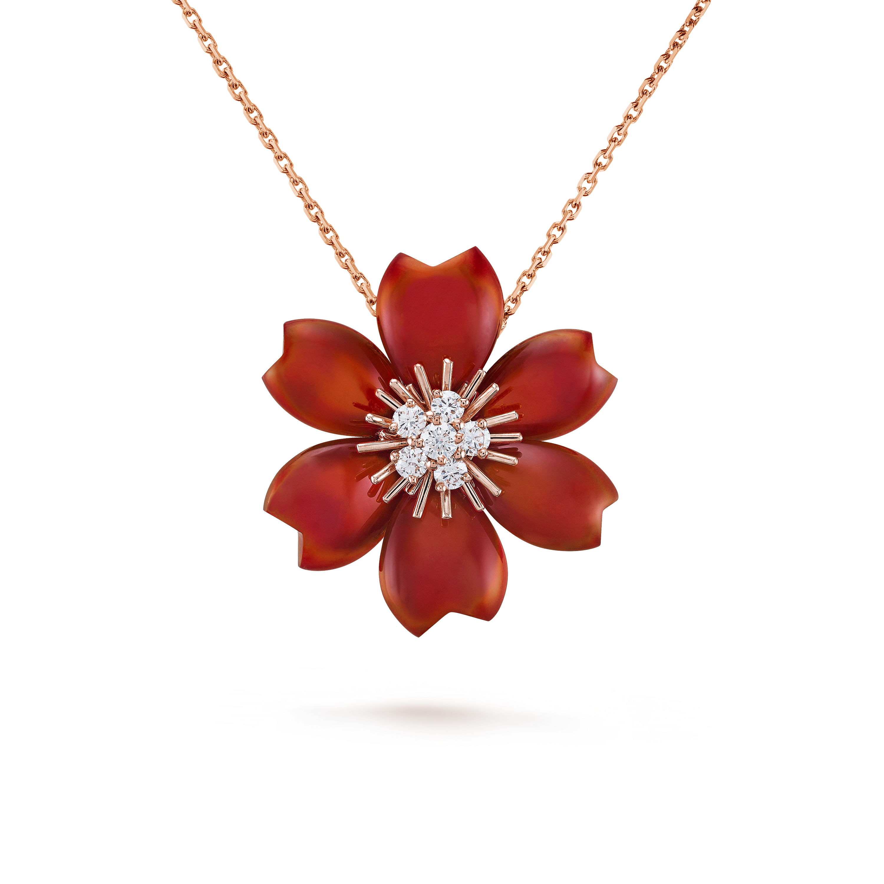 Clip pendentif Rose de Noël petit modèle