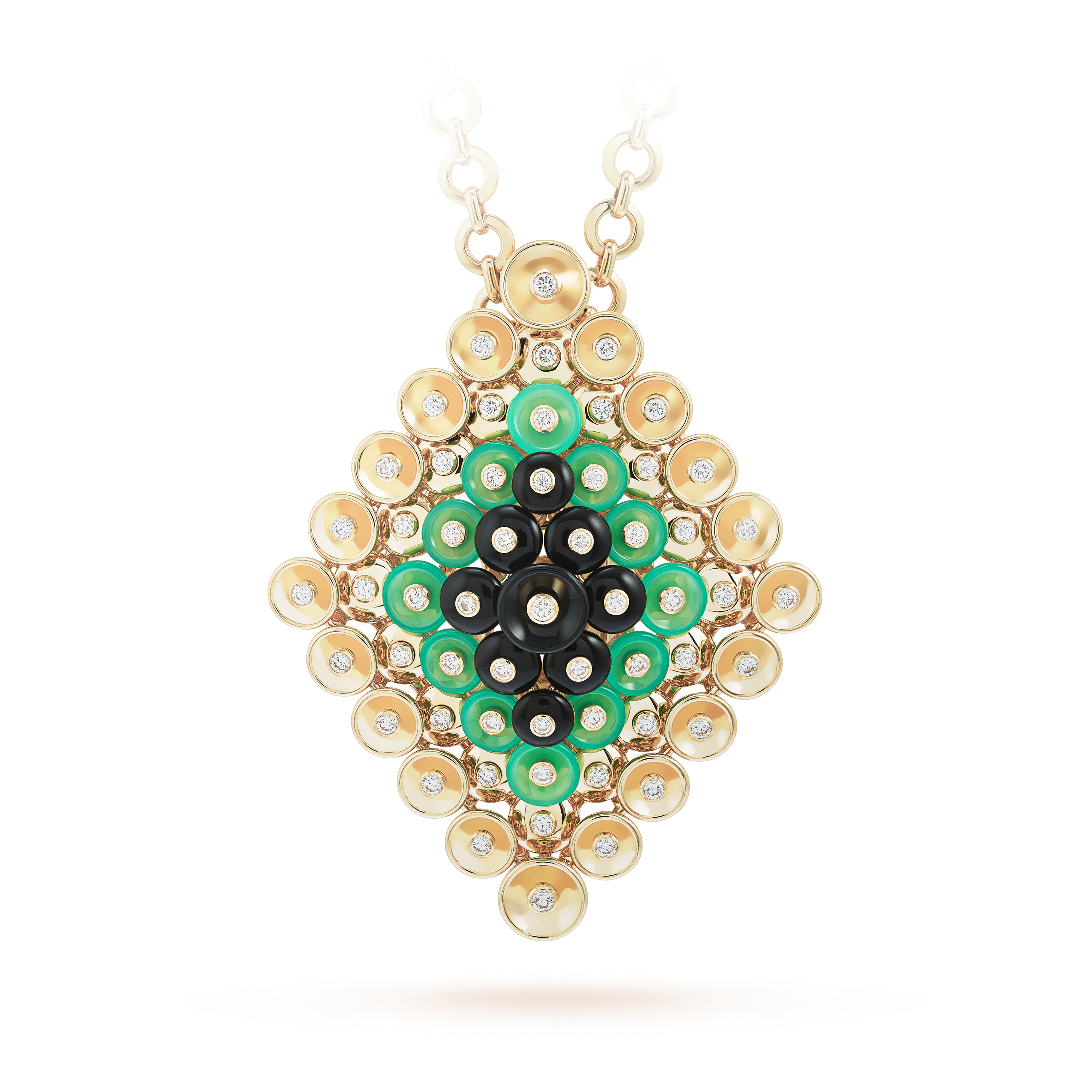 Pendentif Bouton d’or et clip détachable