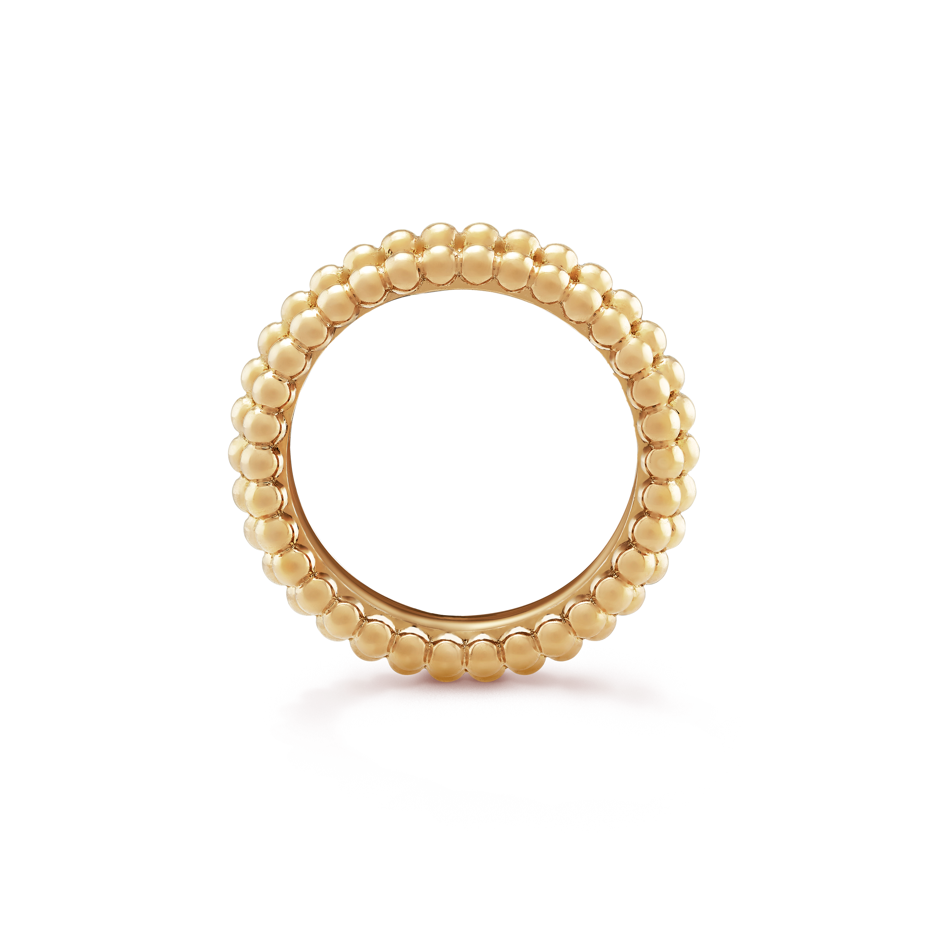 Bague Perlée perles d’or, 3 rangs