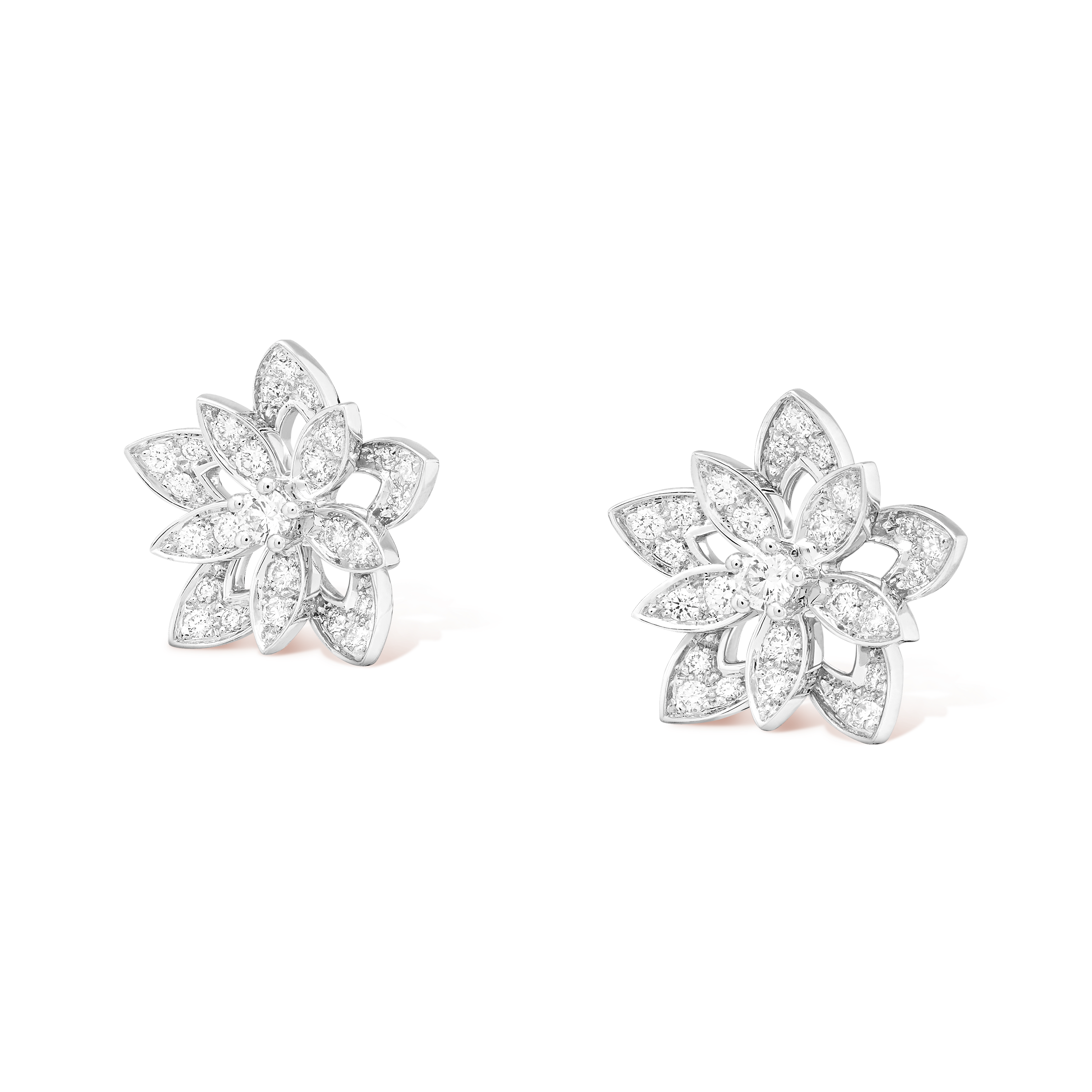 Boucles d’oreilles Lotus ajourés mini modèle