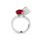 Solitaire Boucle Rubis 3,02 cts