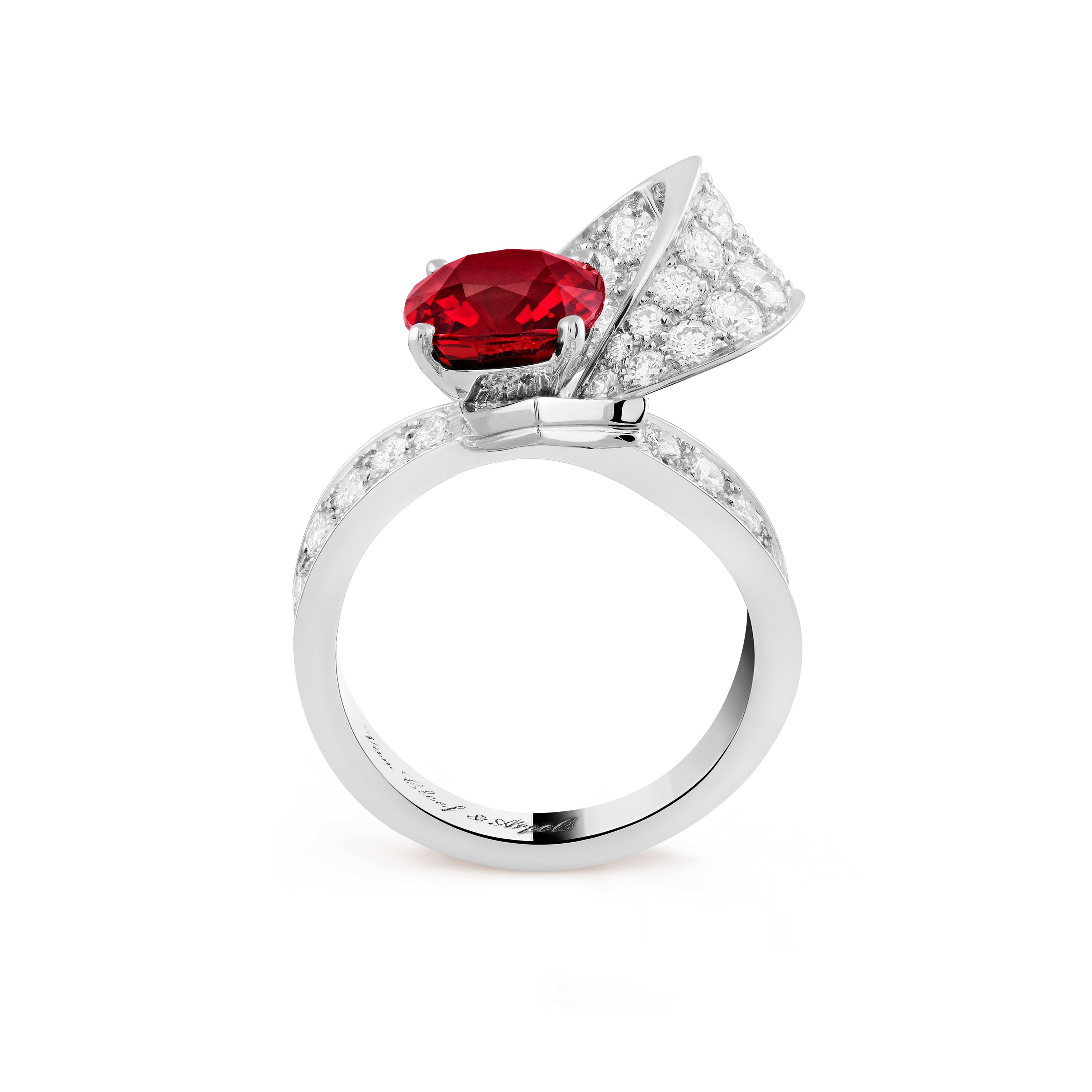 Solitaire Boucle Rubis 3,02 cts