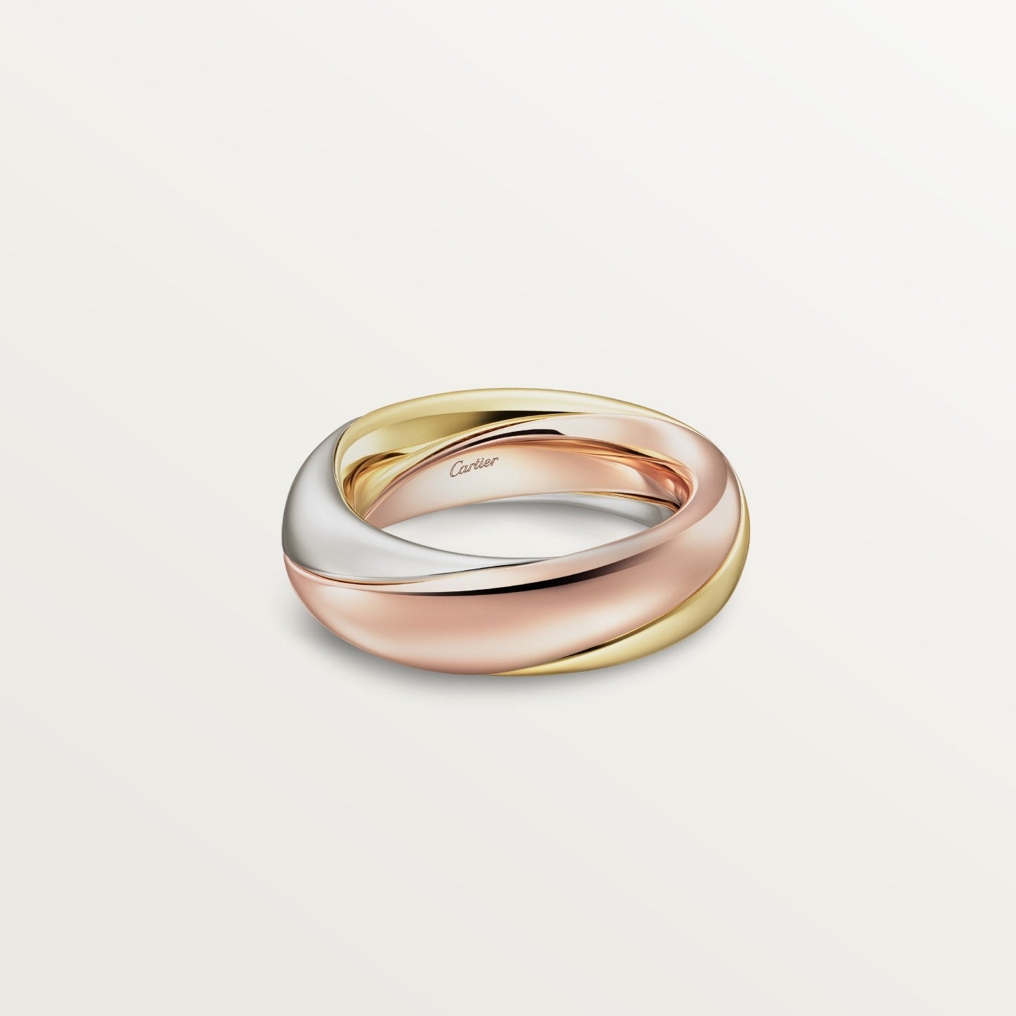 Bague Trinity, semi-pavée