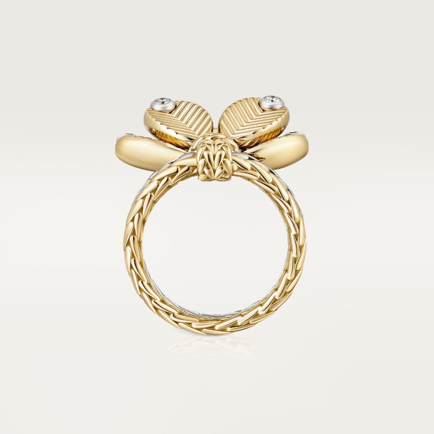 Bague Grain de Café, diamants