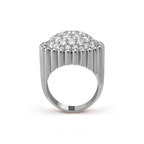 Bague Perlée diamants pavé