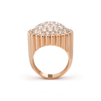 Bague Perlée diamants pavé