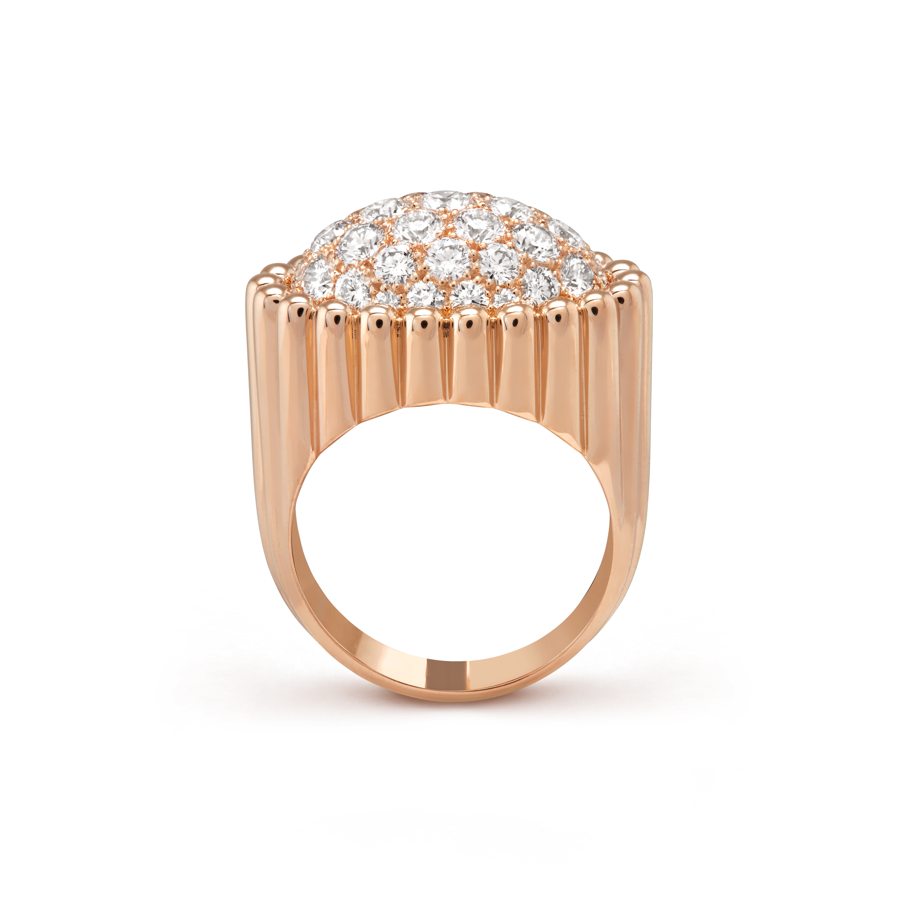 Bague Perlée diamants pavé