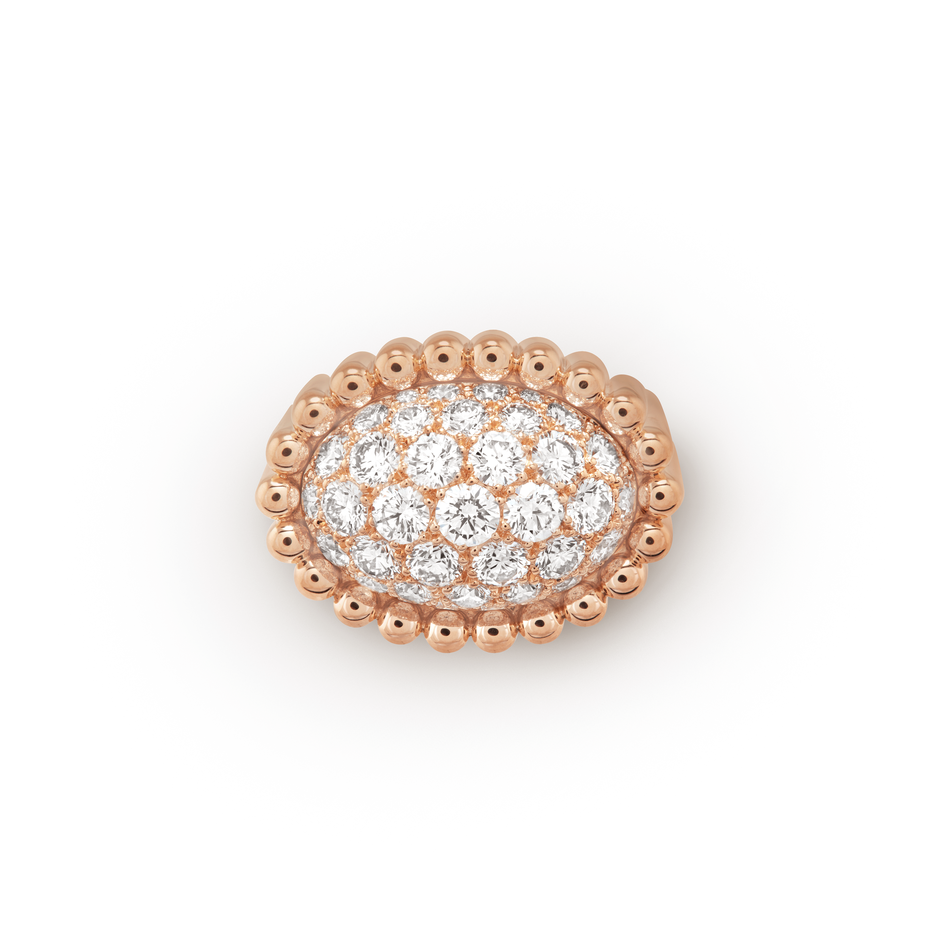 Bague Perlée diamants pavé