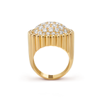 Bague Perlée diamants pavé