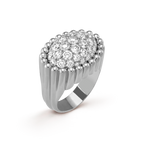 Bague Perlée diamants pavé