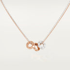 Pendentif LOVE, 6 diamants