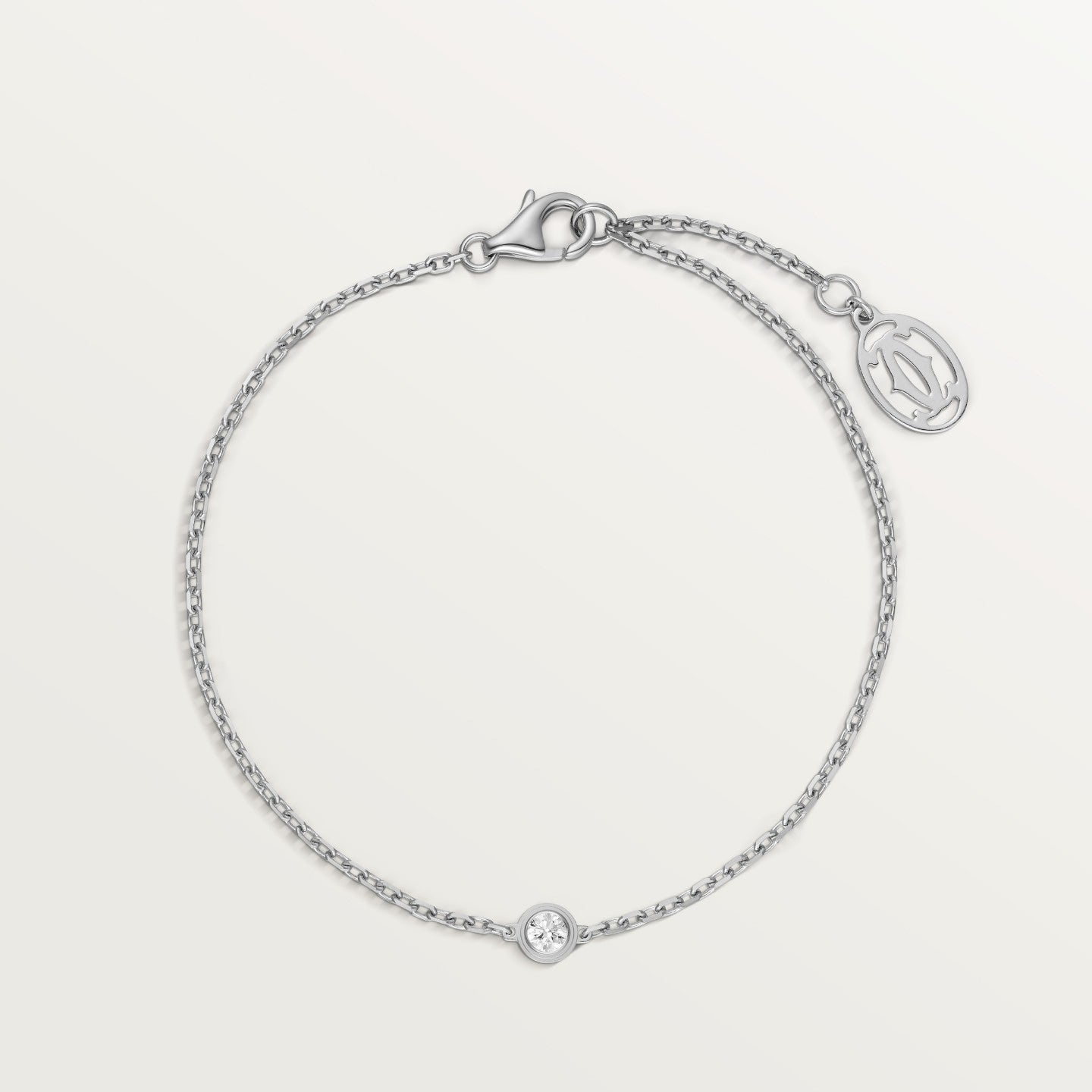 Bracelet Cartier d'Amour, diamant taille brillant, mini modèle