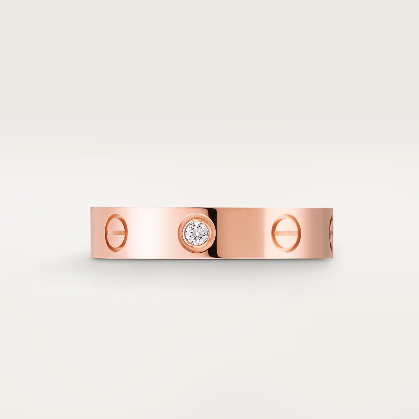 Bague LOVE, petit modèle, 1 diamant