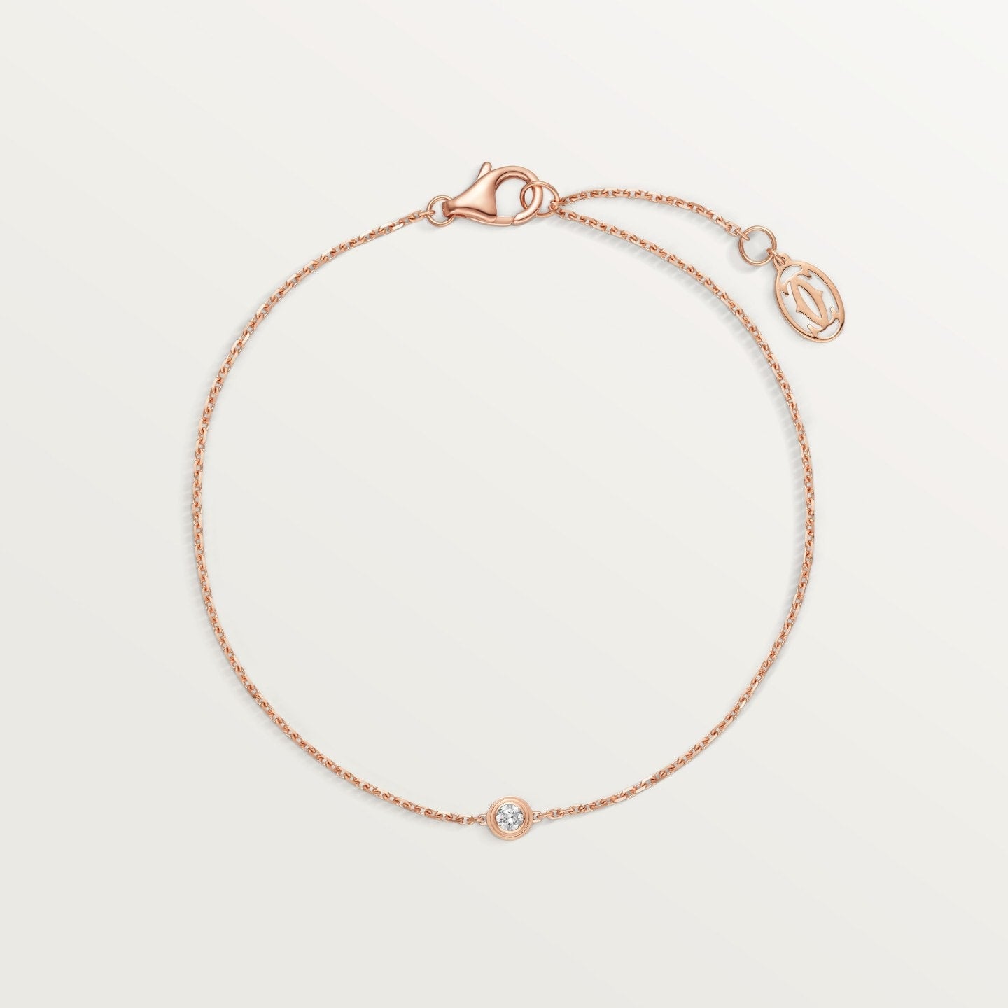 Bracelet Cartier d'Amour, diamant taille brillant, petit modèle