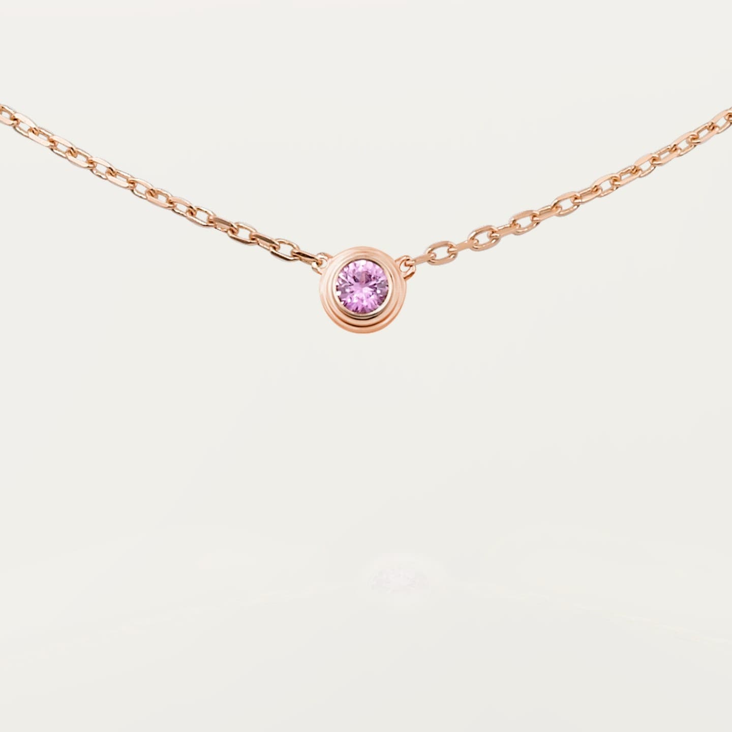 Pendentif Cartier d'Amour, saphir rose