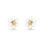 Boucles d’oreilles Rose de Noël, mini modèle