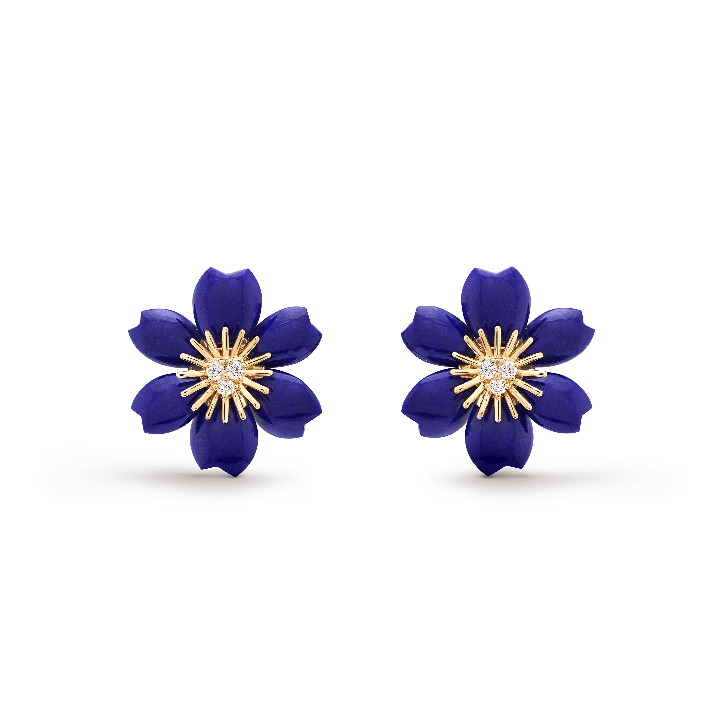 Boucles d’oreilles Rose de Noël, mini modèle