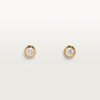 Puces d'oreilles Cartier d'Amour, 2 diamants taille brillant, moyen modèle