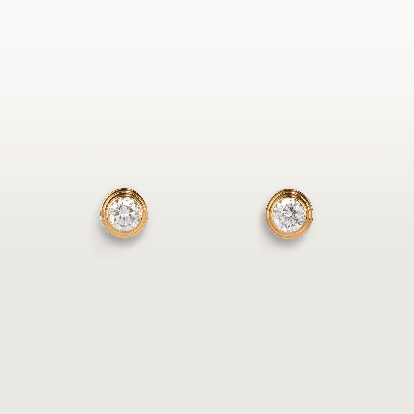 Puces d'oreilles Cartier d'Amour, 2 diamants taille brillant, moyen modèle