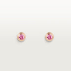 Puces d'oreilles Cartier d'Amour, 2 saphirs rose