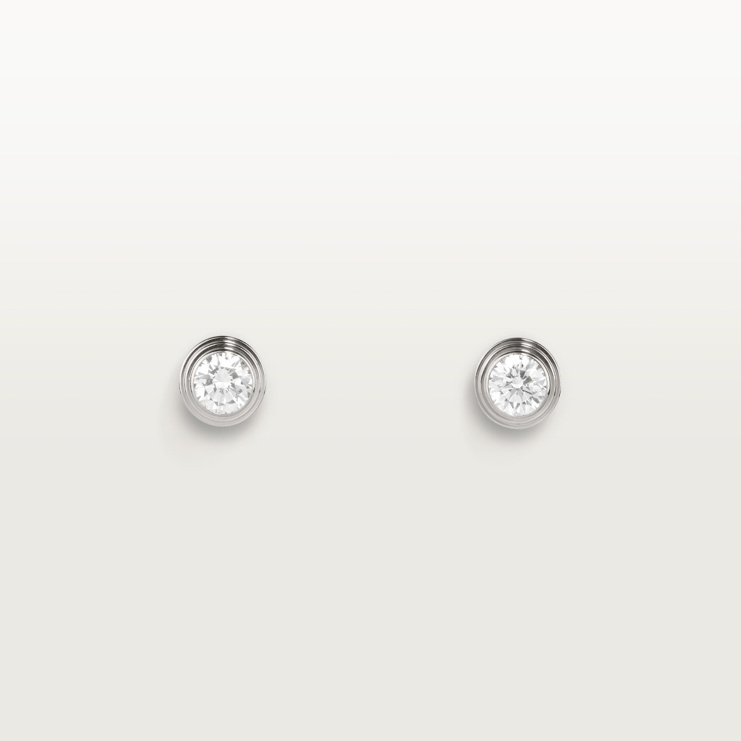 Puces d'oreilles Cartier d'Amour, 2 diamants taille brillant, moyen modèle