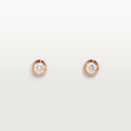 Puces d'oreilles Cartier d'Amour, 2 diamants taille brillant, moyen modèle