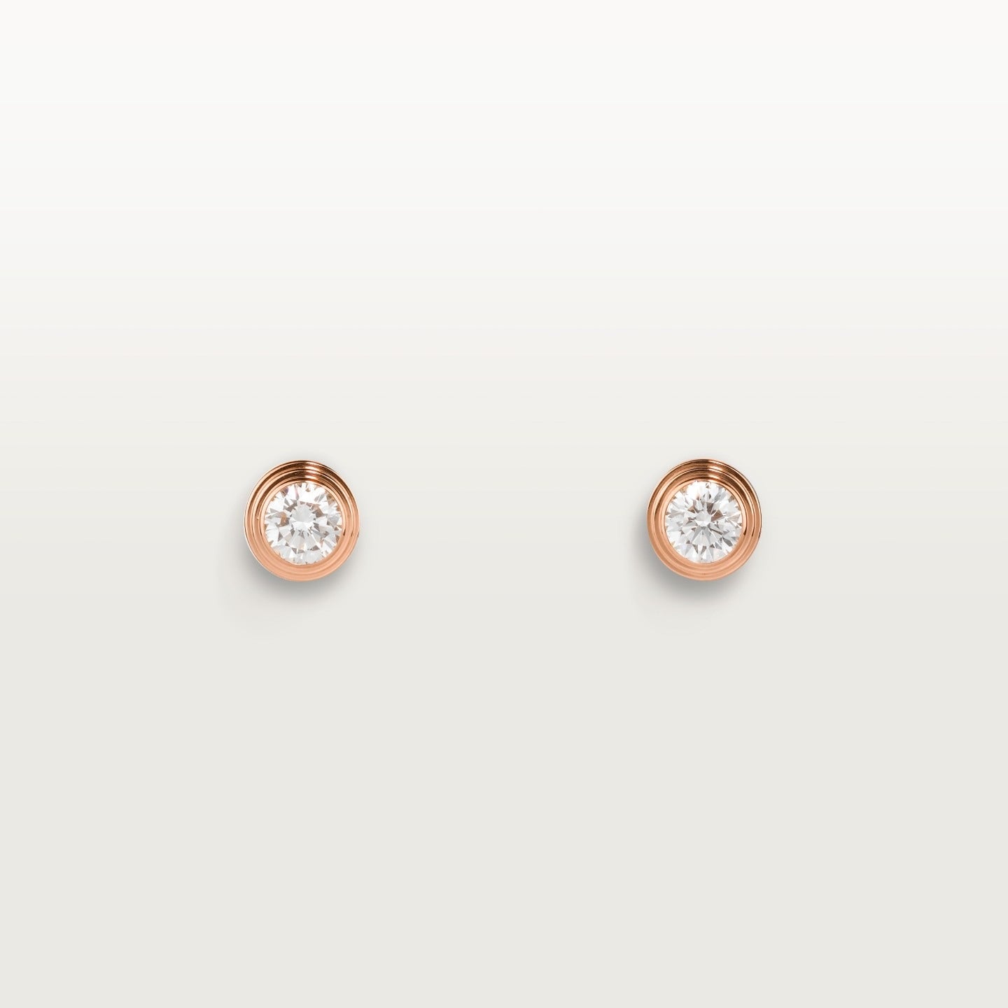 Puces d'oreilles Cartier d'Amour, 2 diamants taille brillant, moyen modèle