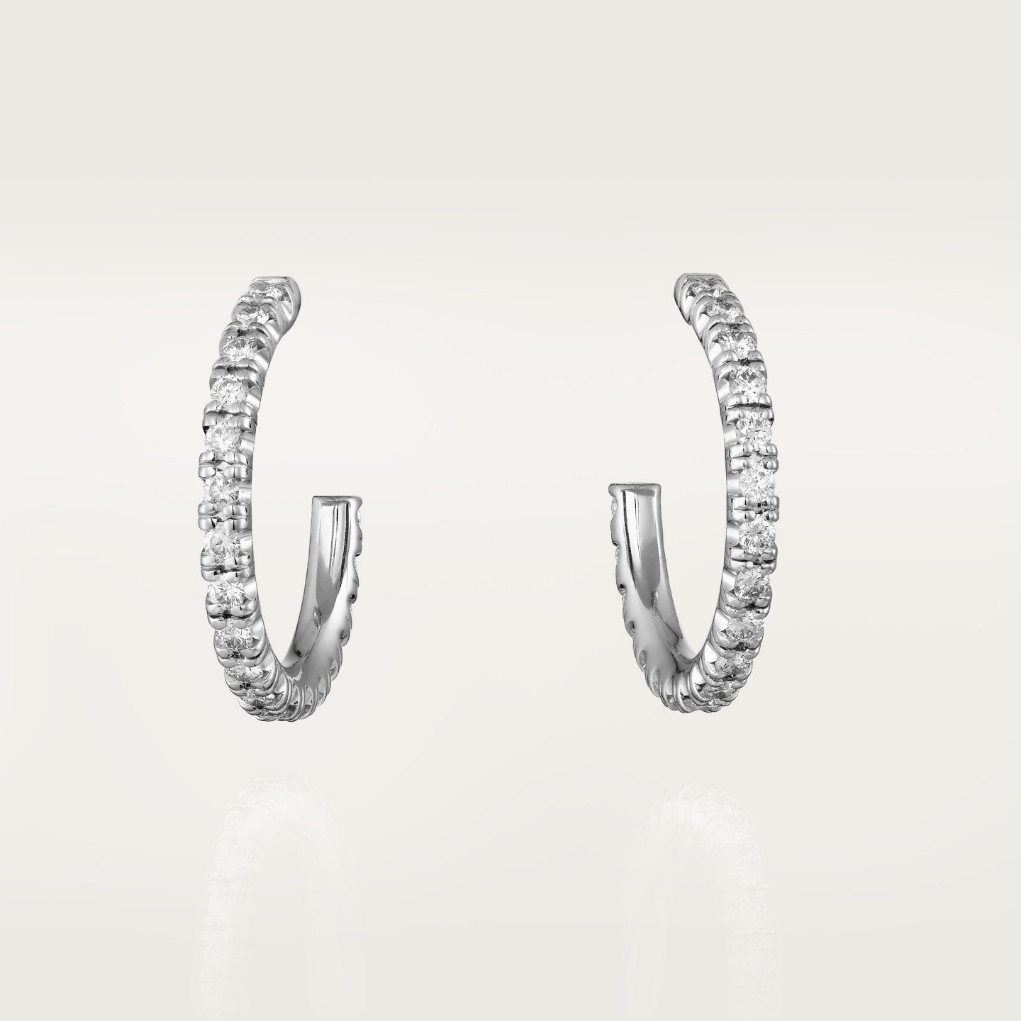 Créoles Etincelle de Cartier, petit modèle, pavées