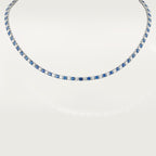 Collier Lignes Essentielles, saphirs et diamants taille brillant
