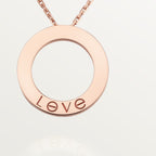Pendentif LOVE rond