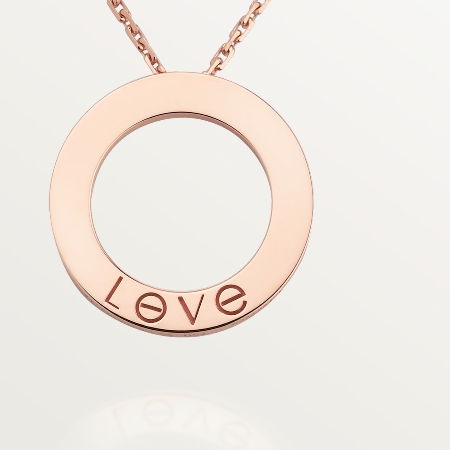 Pendentif LOVE rond