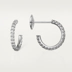 Créoles Etincelle de Cartier, petit modèle, pavées