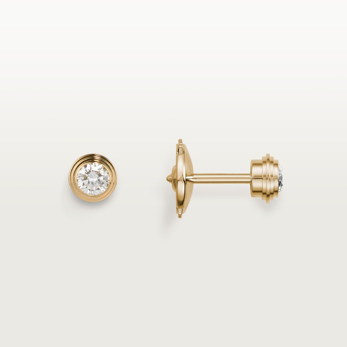 Puces d'oreilles Cartier d'Amour, 2 diamants taille brillant, moyen modèle